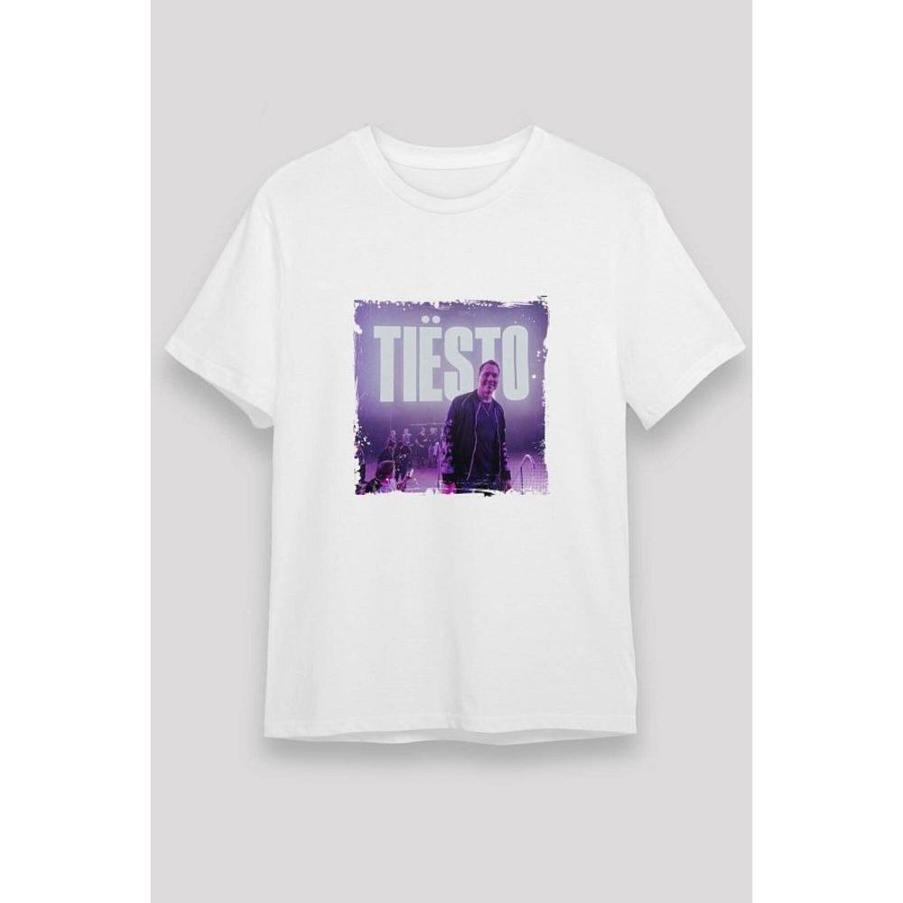Pisa Art Tiesto White Music Fan Retro Edm Unisex T-Shirt